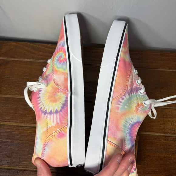 Vans Era Sneakers Womens 11 Pink Tie Dye Low Top Lace Up Shoes Streetwear Skater - Picture 7 of 11